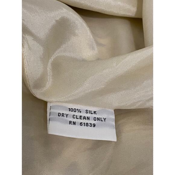 Teri Jon by Rickie Freeman 100% Silk Animal Print Babydoll Dress US4 Vintage Y2K - Picture 7 of 12